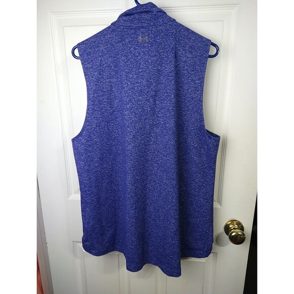 Under Armour Womens Fitted Zip Vest Jacket Sz XL Purple Heathered Activewear - Picture 10 of 10